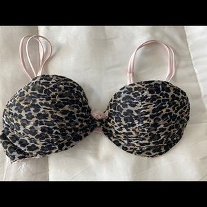 Victoria’s Secret padded lace ruched Demi bra